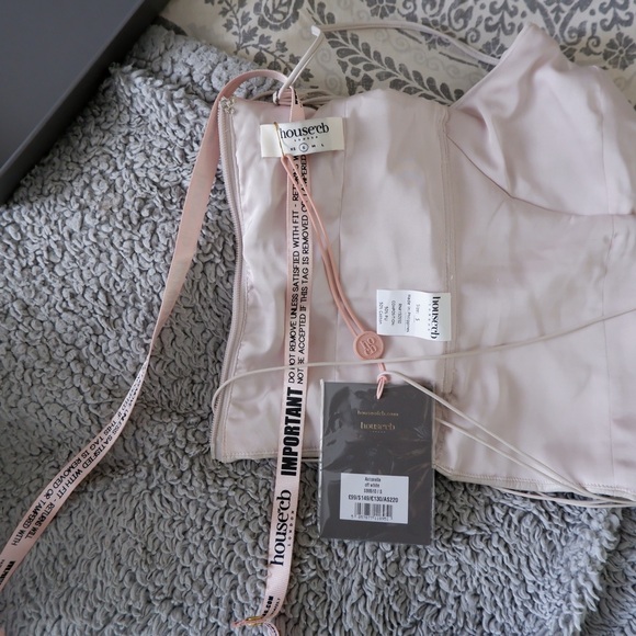 Brand new House of CB “Antonella Off White Vegan Leather Corset” in size small - Picture 2 of 4